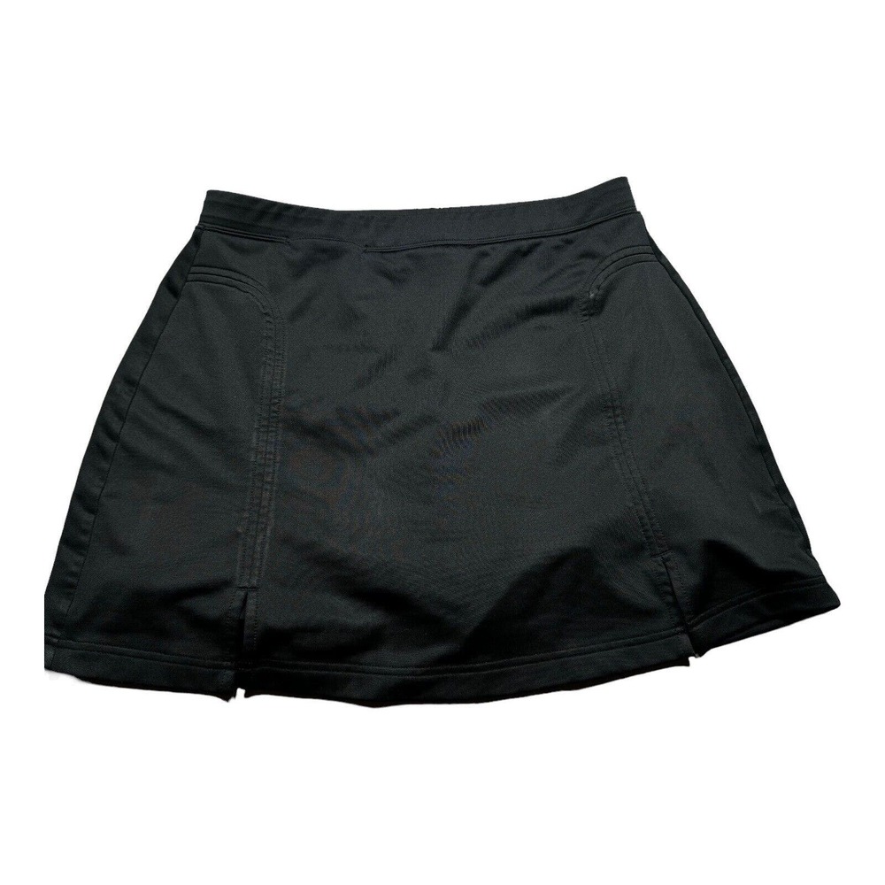 Adidas Clima Cool Womens Skorts Size 8 Black Athletic Skirt Pockets Poly Spandex